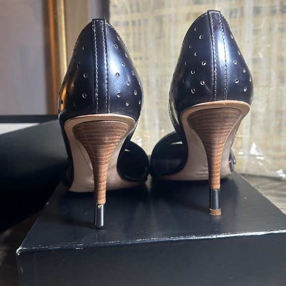 Giuseppe Zanotti Design DONNA 90 SCARPA KULATTA  T. MORO Black Perforated Heels - Picture 6 of 9